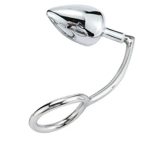 Stainless 4663 Set DiscreetChoice Cock Anal with Hook Ring Steel 0212